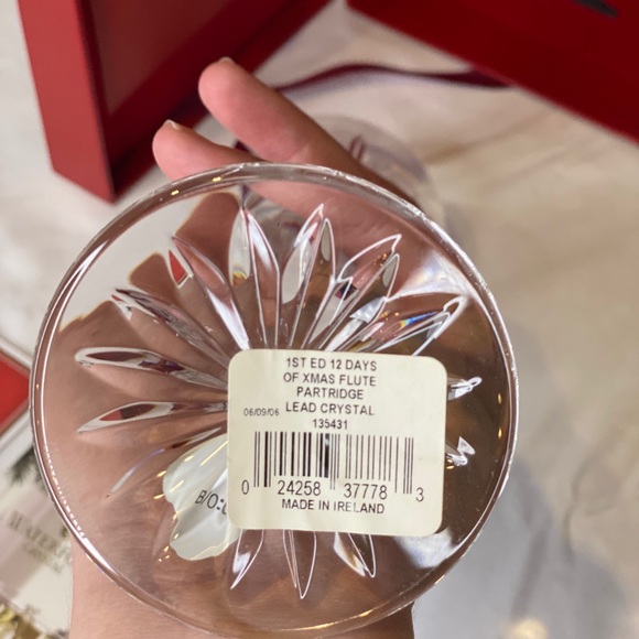 Waterford Crystal 12 Days of Christmas:  Waterford Christmas Champagne Flutes